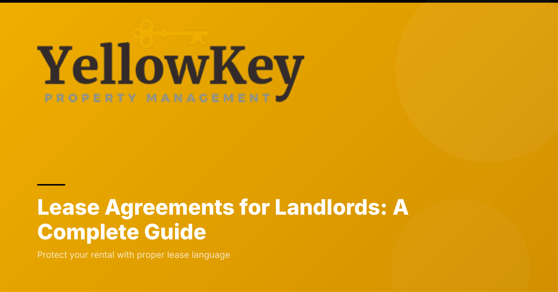Lease Agreements for Landlords: A Complete Guide